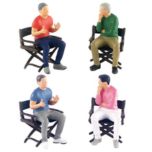 Load image into Gallery viewer, Miniature Movie Character Chating Scene People Hand Painted Figure 1:64 Model S Scale Building Street Landscape Accessories Diorama Supplies