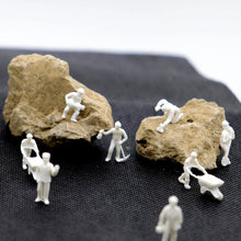 Load image into Gallery viewer, 25pcs HO Scale 1:87 Unpainted Miniature Worker People Figures for Model Railway, Diorama, Architecture, and Landscape Scene Crafts