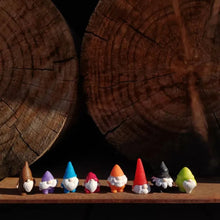 Load image into Gallery viewer, 8pcs Mixed Mini Dwarf Figurines Cute Miniatures for Fairy Garden, Terrarium, Dollhouse, Bonsai, DIY Crafts & Christmas Decorations