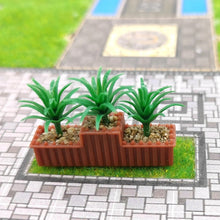 Load image into Gallery viewer, 2pcs Miniature Flower Bed Model 1/87 1/64 Scale for Diorama, Train Scene, Garden, Road Landscape, DIY Sand Table, Model Building Supplies
