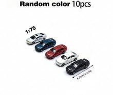 Load image into Gallery viewer, Miniature Model Cars Set, Assorted Colors, Scales 1:75-300 for Dioramas, Railway Scenes