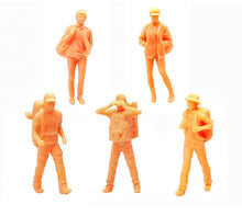 Load image into Gallery viewer, Miniature Backpacker People Unpainted Figure 1:87 Model Sand Table Street Building Landscape Scenery Layout Accessories Diorama Supplies
