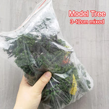 Load image into Gallery viewer, 35/60 pcs Mixed Miniature Green Tree Models N HO Scale Railway Layout Accessories DIY Landscape Dollhouse Terrarium Diorama Craft Supplies