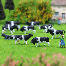 Load image into Gallery viewer, 32 pcs Miniature Dairy Cow Farm Animal 1:87 Figure HO Scale Models Toys Landscape Garden Scenery Layout Scene Accessories Diorama Supplies