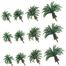 Load image into Gallery viewer, 20 pcs Mixed Miniature Dwarf Coconut Palm Trees Model Train Railway Accessories DIY Scenery Landscape Terrarium Diorama Craft Supplies