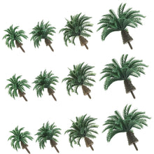 Load image into Gallery viewer, 20pcs Miniature Dwarf Coconut Palm Trees - Model Train Scenery, Terrarium Supply