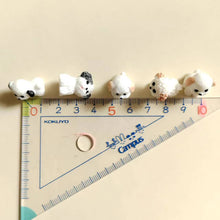 Load image into Gallery viewer, 10pcs Mixed White Dog Mini Figurines Cute Puppy Miniatures for Fairy Garden, Terrarium, Dollhouse, Bonsai, DIY Crafts & Home Decorations