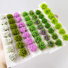 Load image into Gallery viewer, 49pcs Mixed Color Grass Tufts 8mm Diorama Scenery Model Railway Terrain Miniature Landscape Supplies
