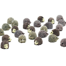 Load image into Gallery viewer, 5/10 pcs Miniature Tiny Hedgehog Figure Model DIY Scenery Dollhouse Landscape Fairy Garden Accessories Terrarium Diorama Craft Supplies