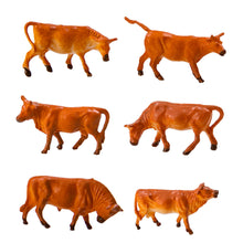 Load image into Gallery viewer, 6 pcs Miniature Cattle Cow Farm Animal Figure Painted Unpainted Model Garden Landscape Scenery Layout Accessories Diorama Supplies