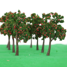 Load image into Gallery viewer, 5pcs Miniature Fruit Trees 11cm for Model Railway Scenery, Landscape Garden, Diorama, Sand Table