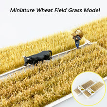 Load image into Gallery viewer, Miniature Wheat Field Grass Model Railway Accessories Dollhouse Forest Fairy Garden Landscape Terrarium Diorama Craft Supplies