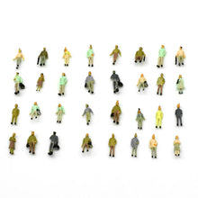 Load image into Gallery viewer, 25 pcs 1:100/150/200/300 Miniature People Passenger Figure Models Train Railway Scenery DIY Building Layout Accessories Diorama Supplies