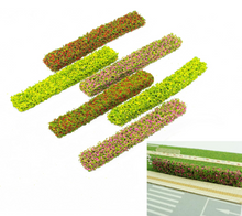 Load image into Gallery viewer, 12 pcs Mixed Miniature Shrub Strips Grass Fence Models DIY Sand Table Building Fairy Garden Landscape Terrarium Diorama Craft Supplies
