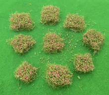 Load image into Gallery viewer, 10 pcs Miniature Flower Cluster Grass Models DIY Sand Table Dollhouse Accessories Fairy Garden Landscape Terrarium Diorama Craft Supplies
