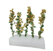 Load image into Gallery viewer, 5pcs Miniature Flowering Plants for HO Scale Diorama, Dollhouse, Terrarium Craft Supplies