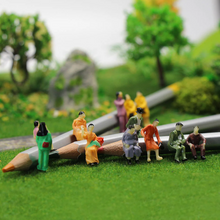 Load image into Gallery viewer, 108pcs Miniature People Passenger Figures HO Scale 1:87 Railway Model Layout Accessories