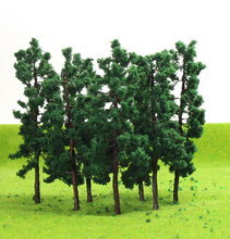 Load image into Gallery viewer, 20pcs Miniature Model Trees 8.5cm HO Scale 1:87 for Railway Layouts Diorama Landscaping