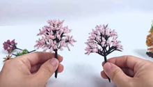 Load image into Gallery viewer, 20pcs Mixed Miniature Model Trees HO Scale, Diorama, Railway Scenery, Terrain, Craft Supplies