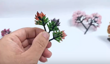 Load image into Gallery viewer, 20pcs Mixed Miniature Model Trees HO Scale, Diorama, Railway Scenery, Terrain, Craft Supplies