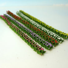Load image into Gallery viewer, 6pcs Miniature Flower Grass Tufts Self-Adhesive Scenery for Railway Models Dioramas Fairy Gardens and Terrariums