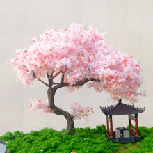 Load image into Gallery viewer, 10/15/20cm Miniature Sakura Cherry Blossom Wire Tree Model Dollhouse Fairy Garden DIY Scenery Landscape Terrarium Diorama Craft Supplies