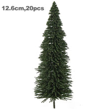 Load image into Gallery viewer, 20/30/40/50 pcs Miniature Green Pine Tree Model N HO O Scale Train Railway Accessories Forest Landscape Terrarium Diorama Craft Supplies