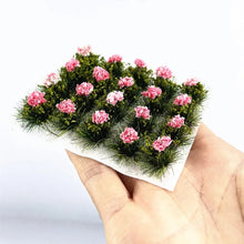 Load image into Gallery viewer, 20 pcs Miniature Rose Flower Cluster Grass Models Train Railway Accessories DIY Scenery Landscape Dollhouse Terrarium Diorama Craft Supplies