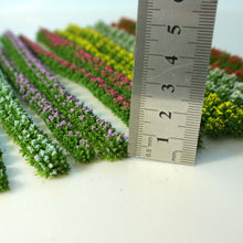 Load image into Gallery viewer, 6pcs Miniature Flower Grass Tufts Self-Adhesive Scenery for Railway Models Dioramas Fairy Gardens and Terrariums