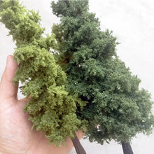 Load image into Gallery viewer, 14/21cm Miniature Pine Tree model DIY Sand Table Train Railway Scenery Fairy Garden Landscape Terrarium Diorama Craft Supplies