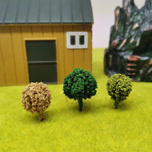Load image into Gallery viewer, 12 pcs Miniature Shrubs Trees Vegetation Model Train Railway Accessories DIY Scenery Landscape Dollhouse Terrarium Diorama Craft Supplies
