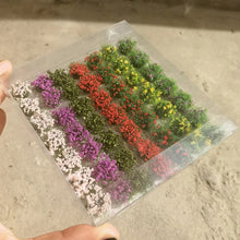 Load image into Gallery viewer, 49 pcs Miniature Mixed Flower Cluster Grass Tufts Models Sand Table Dollhouse Fairy Garden Landscape Terrarium Diorama Craft Supplies