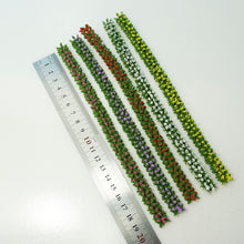 Load image into Gallery viewer, 6pcs Miniature Flower Grass Tufts Self-Adhesive Scenery for Railway Models Dioramas Fairy Gardens and Terrariums