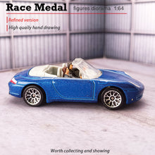 Load image into Gallery viewer, Miniature Racing Car Movie Character Driver People Figure 1:64 Model Sand Table Building Street Landscape Accessories Diorama Supplies