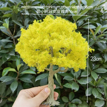 Load image into Gallery viewer, 10/15/23/28cm Miniature Ginkgo Wire Tree Model Train Railway Layout Accessories DIY Landscape Dollhouse Terrarium Diorama Craft Supplies
