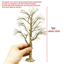 Load image into Gallery viewer, 10/15/18/23/28cm Miniature Wire Tree Trunk Model Sand Table Train Railway Scenery Fairy Garden Landscape Terrarium Diorama Craft Supplies