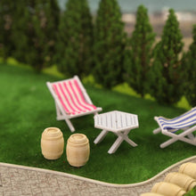 Load image into Gallery viewer, 50 pcs Miniature Wooden Wine Barrels Cask Bucket Model HO OO Scale 1:87 DIY Scenery Dollhouse Landscape Terrarium Diorama Craft Supplies