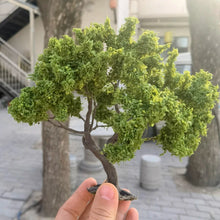 Load image into Gallery viewer, Miniature Green Oak Wire Tree Model 10–25cm for Diorama Railway Layout Craft Supply