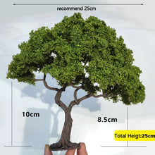 Load image into Gallery viewer, 12/15/20/25cm Miniature Green Oak Wire Tree Model Railway Accessories DIY Scene Garden Landscape Dollhouse Terrarium Diorama Craft Supplies