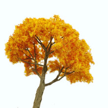 Load image into Gallery viewer, 10/15/23/28cm Miniature Yellow Maple Wire Tree Model Railway Layout Accessories DIY Landscape Dollhouse Terrarium Diorama Craft Supplies