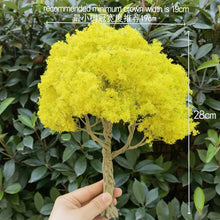 Load image into Gallery viewer, 10/15/23/28cm Miniature Ginkgo Wire Tree Model Train Railway Layout Accessories DIY Landscape Dollhouse Terrarium Diorama Craft Supplies