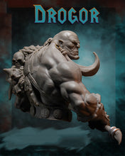 Load image into Gallery viewer, Orc Monster Warrior Drogor Unpainted Resin Bust Figure 1/10 Scale Unassembled Model