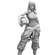 Load image into Gallery viewer, Rebel Pilot Female Unpainted Resin Figure 1/18 Scale Unassembled Model