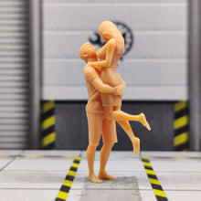 Load image into Gallery viewer, Boyfriend Lifting His Girlfriend Miniature Unpainted Figure 1/64 1/43 Scale Model Street Building Scene Layout Accessories Diorama Supplies