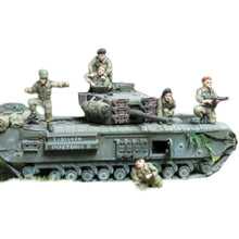 Load image into Gallery viewer, WWII British Tank Crew Soldiers 8 People Miniature Unpainted Resin Figure 1/72 Scale Unassembled Model