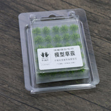 Load image into Gallery viewer, 50 pcs Miniature Green Grass Tufts Bushes Clusters Models Railway Accessories Forest Fairy Garden Landscape Terrarium Diorama Craft Supplies