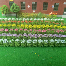 Load image into Gallery viewer, 6pcs Miniature Flower Grass Tufts Self-Adhesive Scenery for Railway Models Dioramas Fairy Gardens and Terrariums