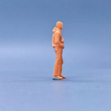 Load image into Gallery viewer, Crossbody Bag Sweater Man Miniature Unpainted Figure 1/64 1/50 1/43 1/35 1/24 1/18 Scale Model Scene Layout Accessories Diorama Supplies