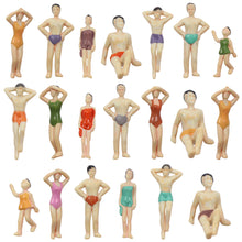 Load image into Gallery viewer, 20 pcs Miniature Swimming People 1:43 Figure O Scale Models Beach Pool Landscape Layout Scenery Accessories Diorama Supplies