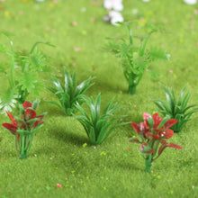 Load image into Gallery viewer, 90pcs Miniature Green Shrubs Bush Model Plants for Train Scenery, Railway, Diorama, Craft Landscape, HO Scale Architecture